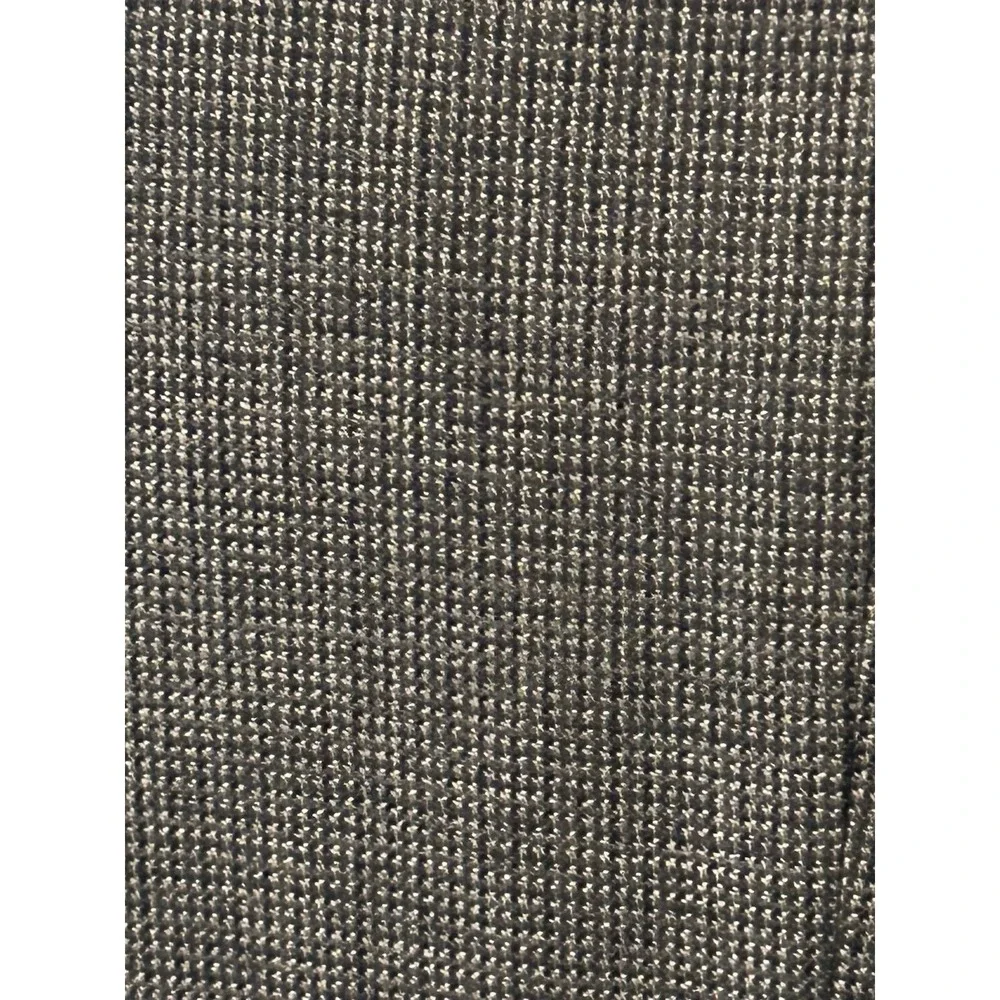 Vtg Stafford Blazer 48R Gray Wool Tweed Suede Elbow Patch Sports Coat Made India